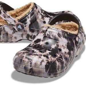 Crocs Classic Lined Beach Dye Camo Clogs Camo  Mens Size 6 Womens Size 8 New